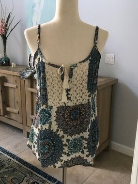 Boho Spagetti Tank by Lovestitch m